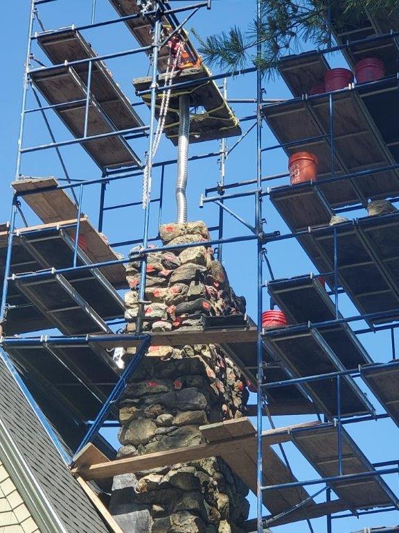 Liner Installation & Chimney Rebuild